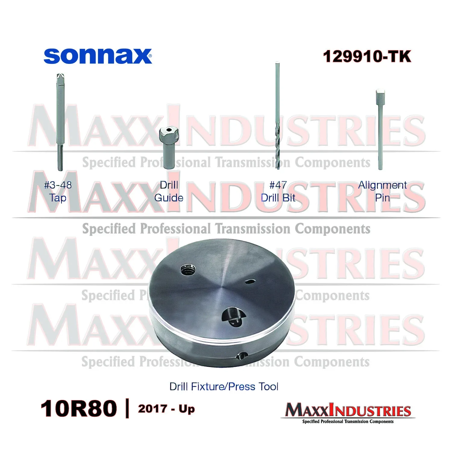 10R80 Transmission Tool C-D-F Clutch Drum Saver Kit Tooling Sonnax 129910-TL image 2