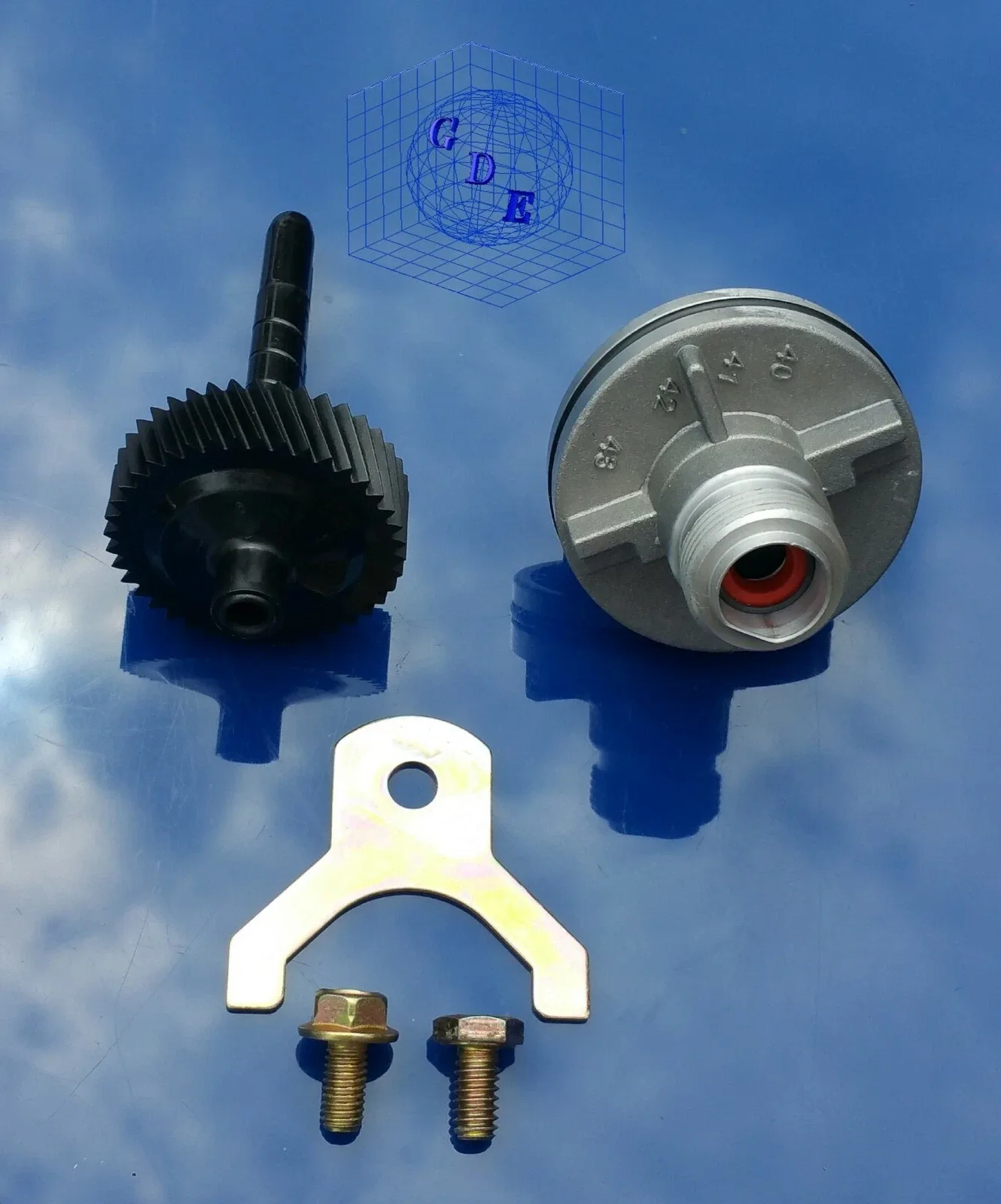 GM TH 700R4 350 4L60 TRANSMISSION SPEEDOMETER KIT 40 DRIVEN GEAR HOUSING & CLAMP