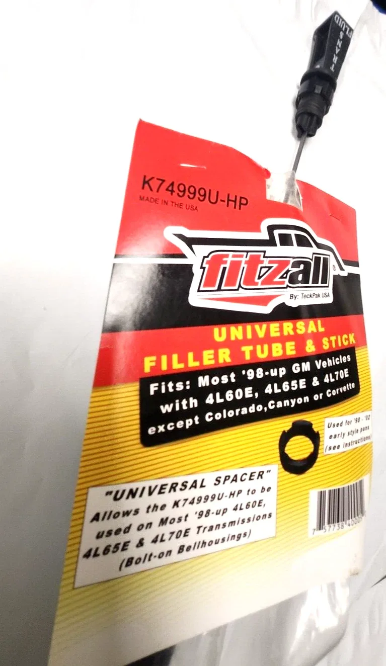 . 4l60e Dipstick Filler Tube 1999-UP K74999U-HP for removable bell housing units image 3