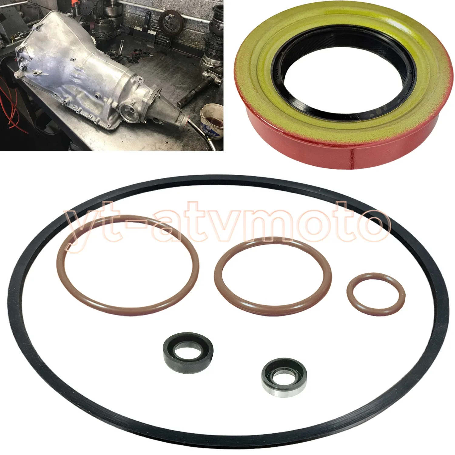 Transmission Tail Rear Extension Housing Reseal For GM Turbo TH 350 TH350 TH350C image 4