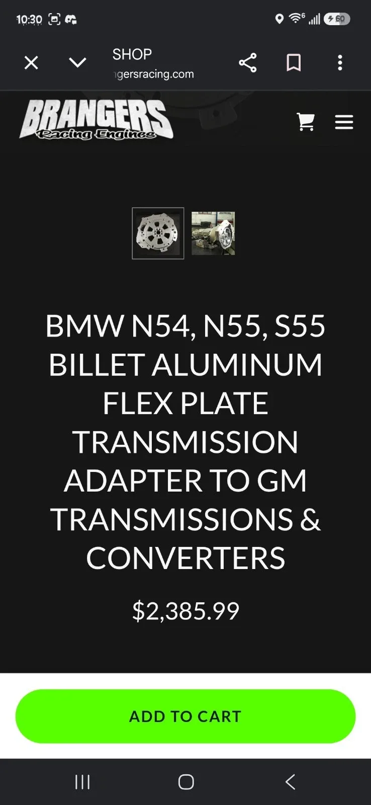 n54 transmission adapter plate to gm transmission image 3