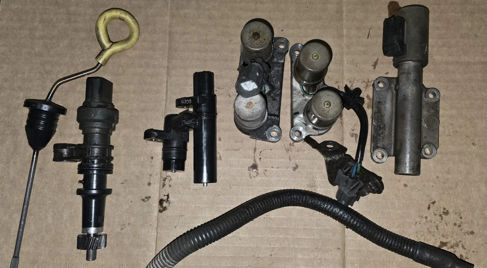 99 Honda Crv Auto Transmission Solenoid/Sensor Lot Complete Oem image 2