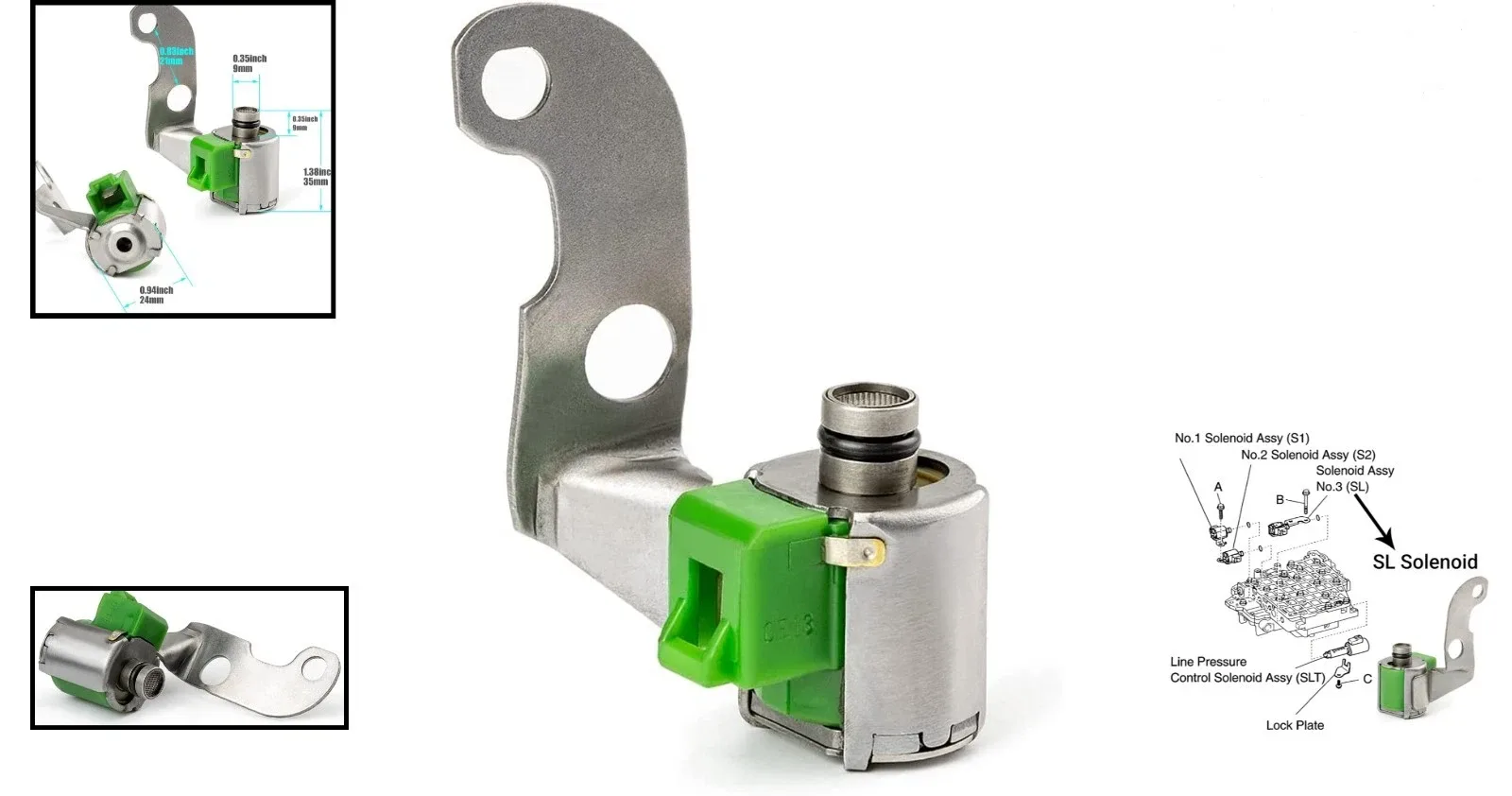 2003-2006 Toyota Corolla / Matrix Shift Solenoid 35250-12030 image 2