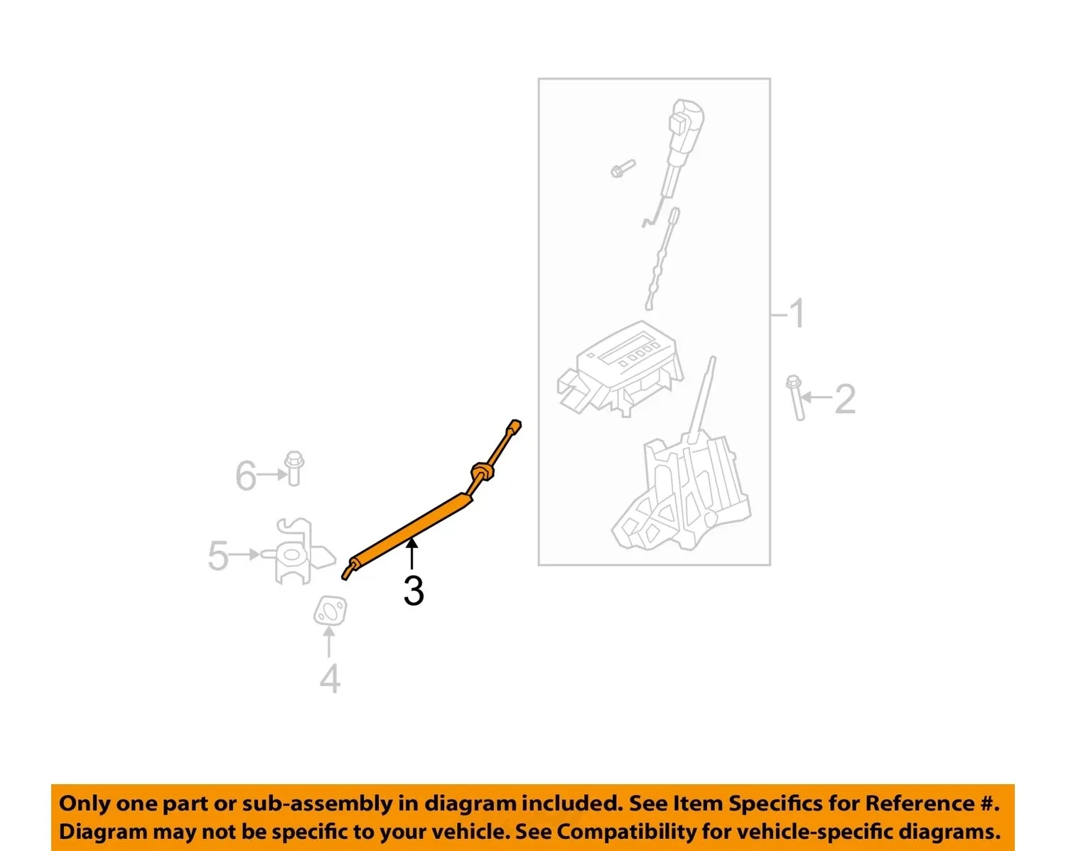 FORD OEM 09-12 Escape,Mariner Console Shifter Housing-Cable AL8Z7E395A