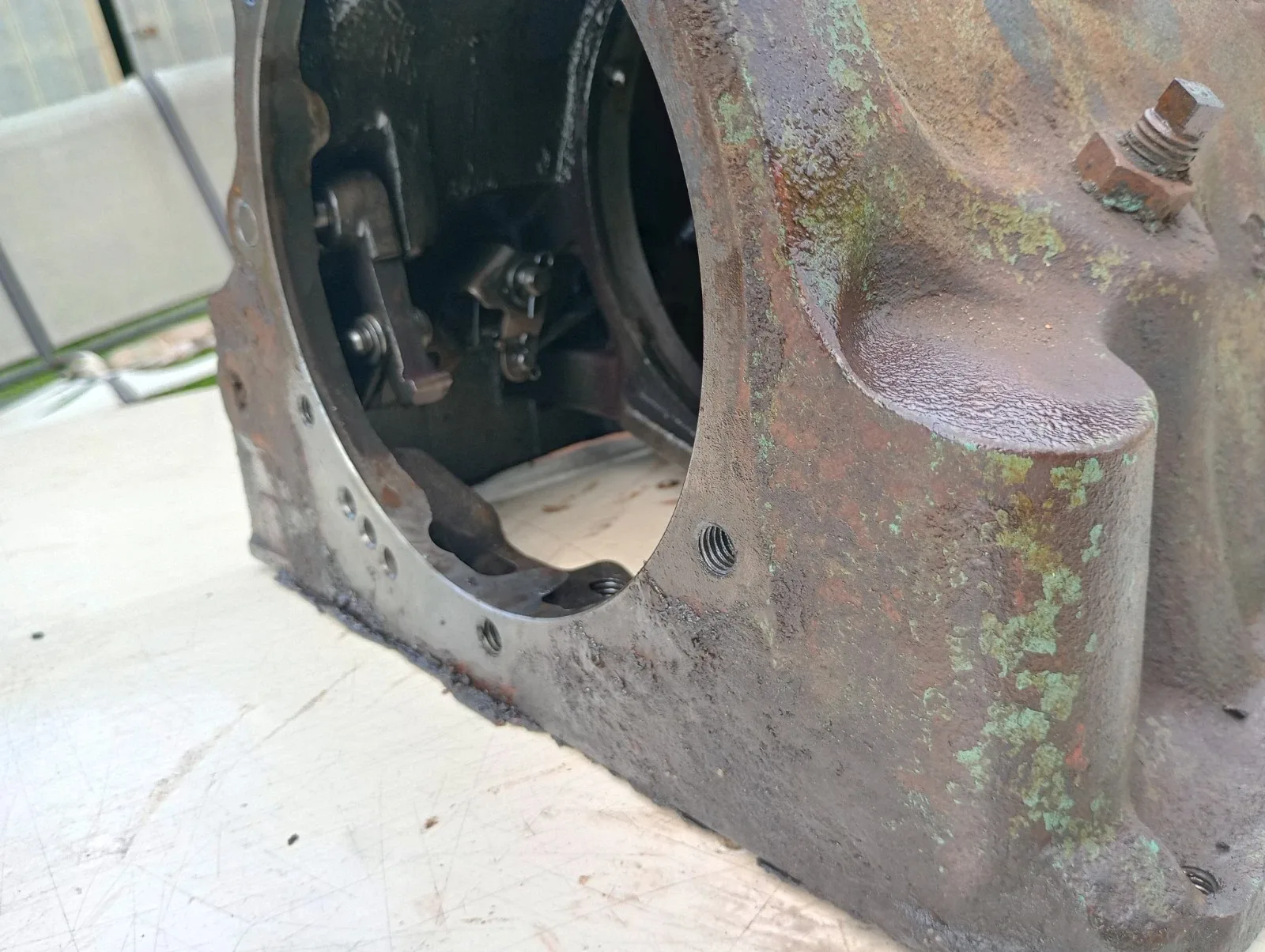 1955 Ford O Matic 3 Speed PAK-7003-C2 Small Case Transmission Housing And Linkag image 3
