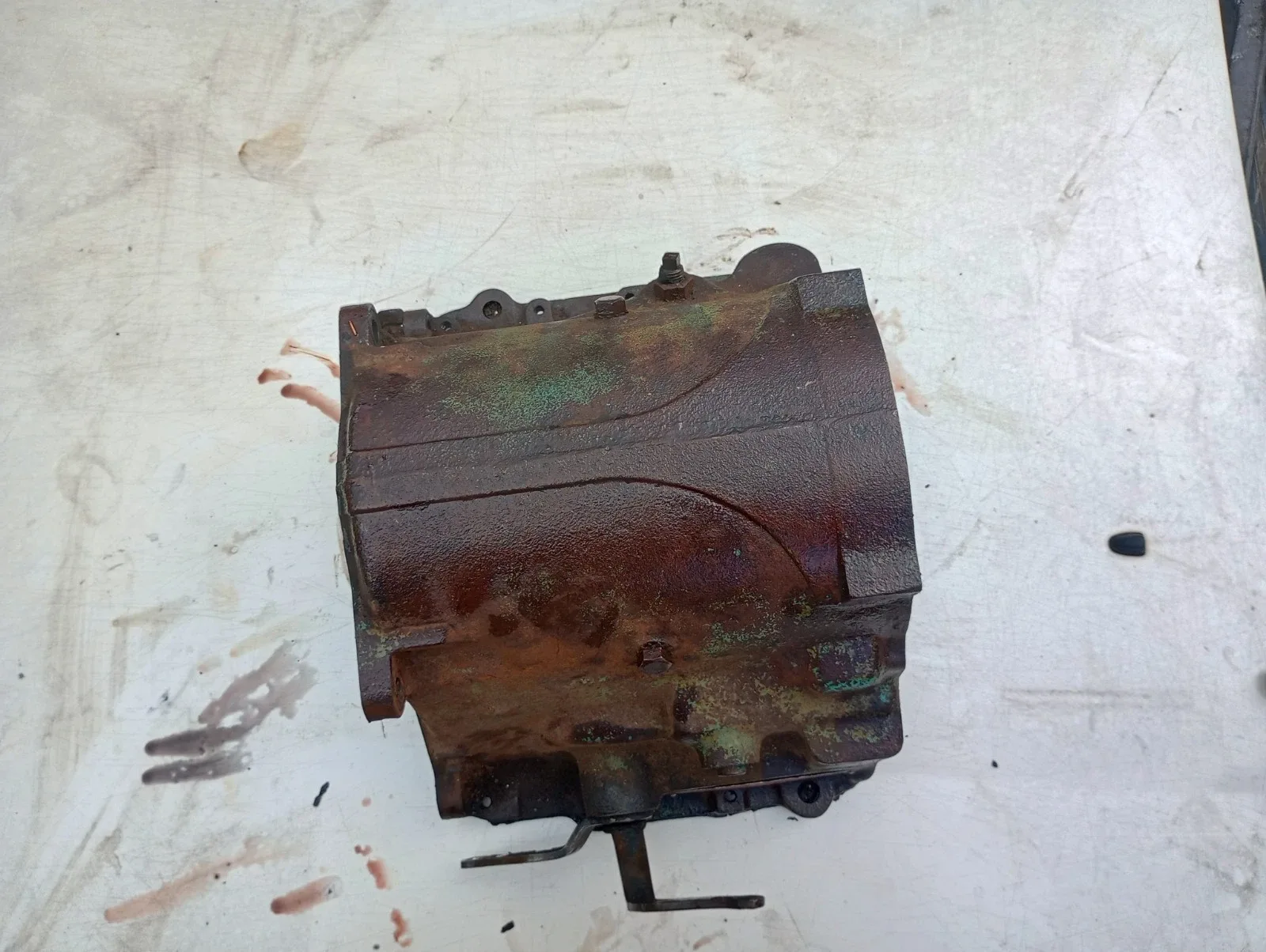 1955 Ford O Matic 3 Speed PAK-7003-C2 Small Case Transmission Housing And Linkag