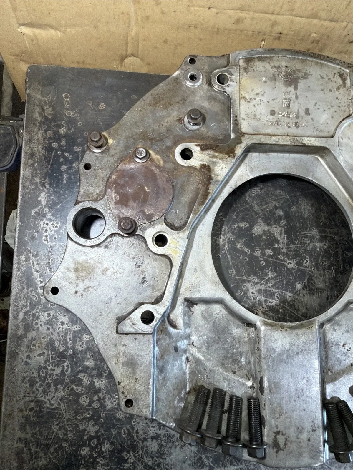 OEM 1994-2002 Dodge Ram 2500 3500 5.9L Cummins Diesel Transmission Adapter Plate image 4
