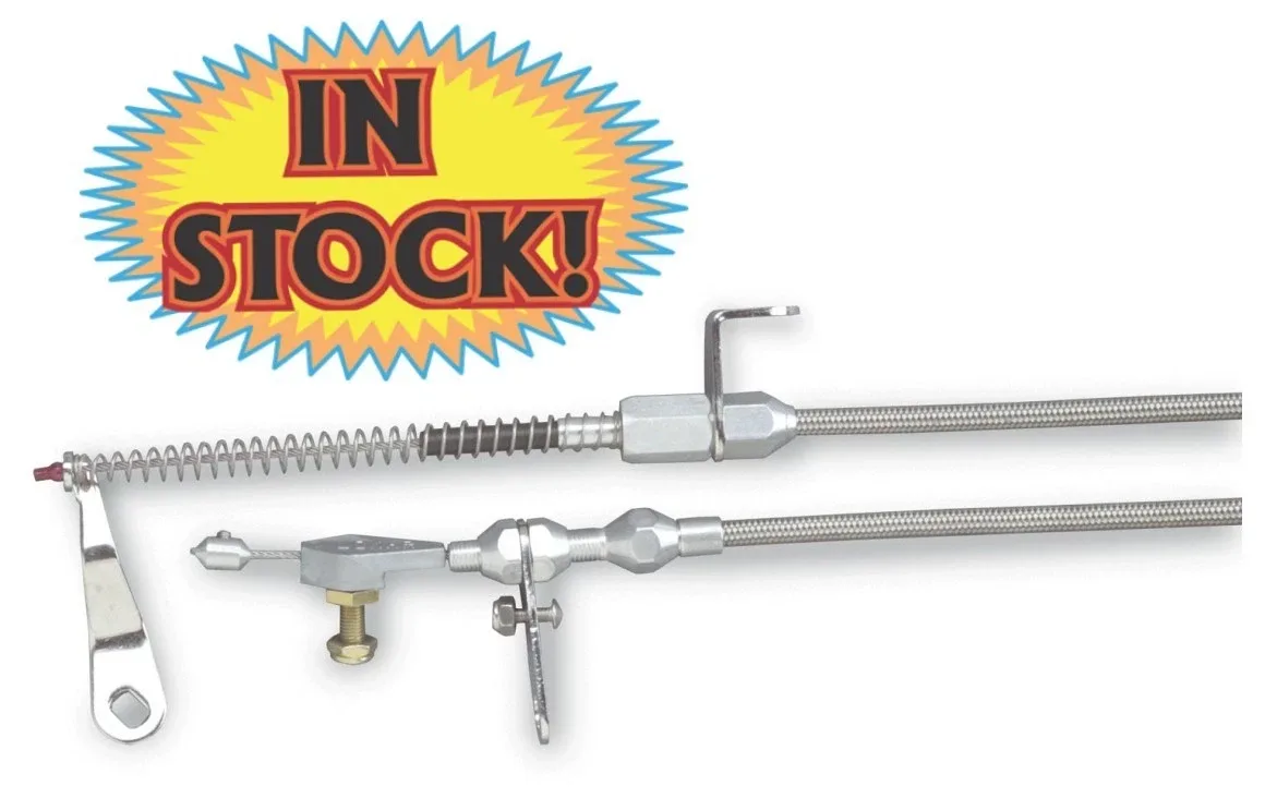 Lokar KD-2AODHT - 48" Hi-Tech Stainless Steel Housing Ford AOD  Kickdown Cable