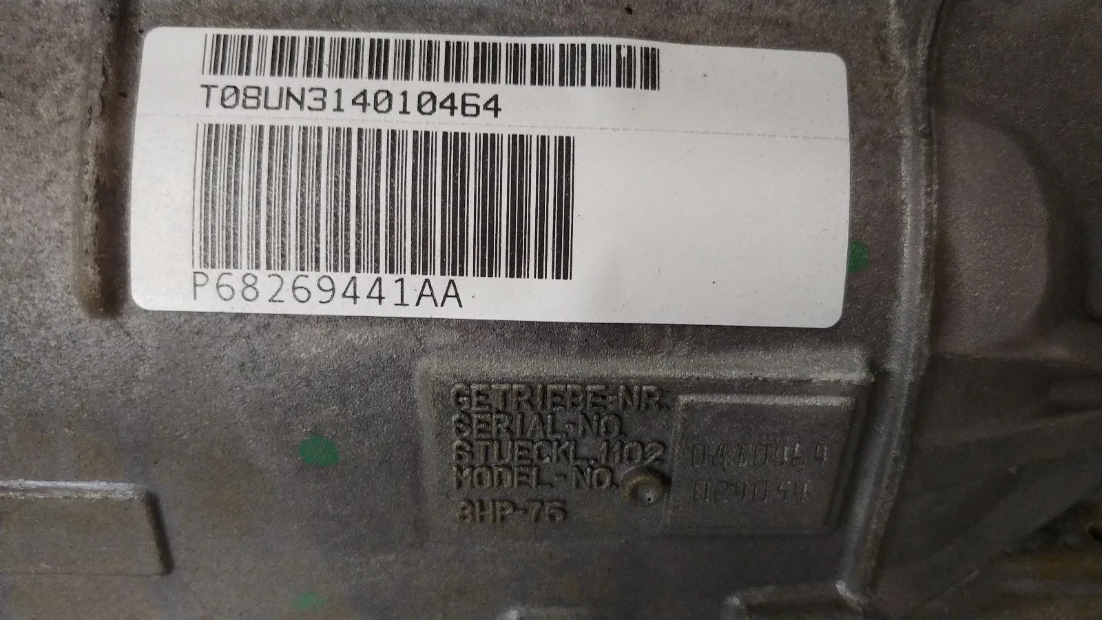 2019-2021 Dodge Ram 1500 5.7L OEM 8HP75 8 Speed Automatic Transmission CASE ONLY image 4
