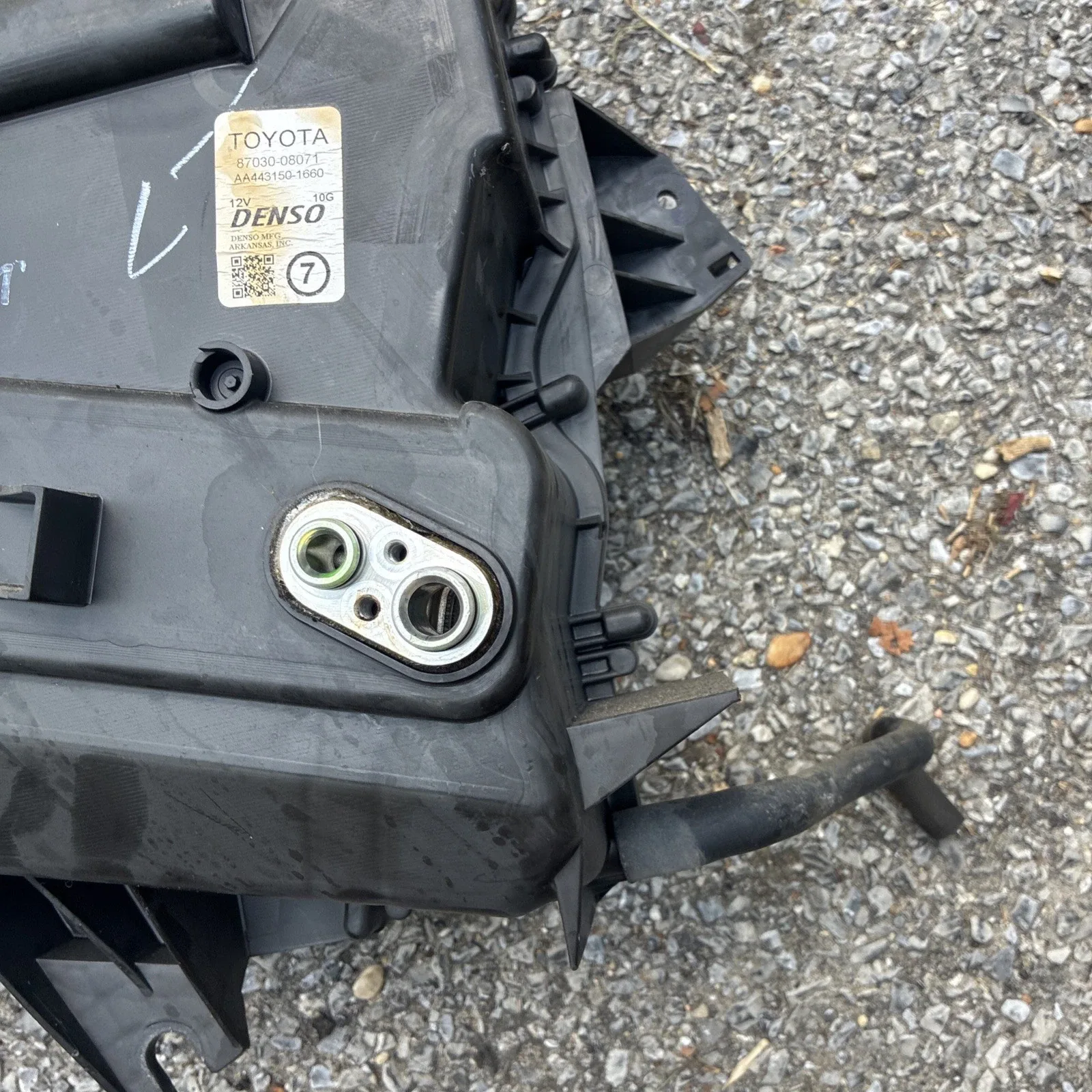06-10 Toyota Sienna AC Heater Core Evaporator HSG Rear Assembly Blower Box OEM image 3