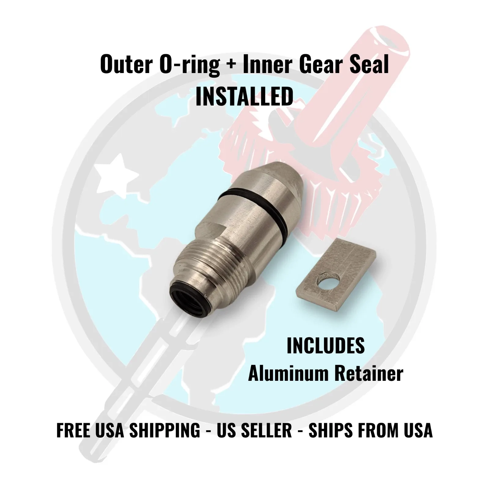 Bullet type 2004R Speedometer Gear Housing with Aluminum Retainer image 2