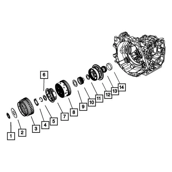 For Dodge Charger 08-10 Automatic Transmission Clutch Housing Thrust Washer image 3