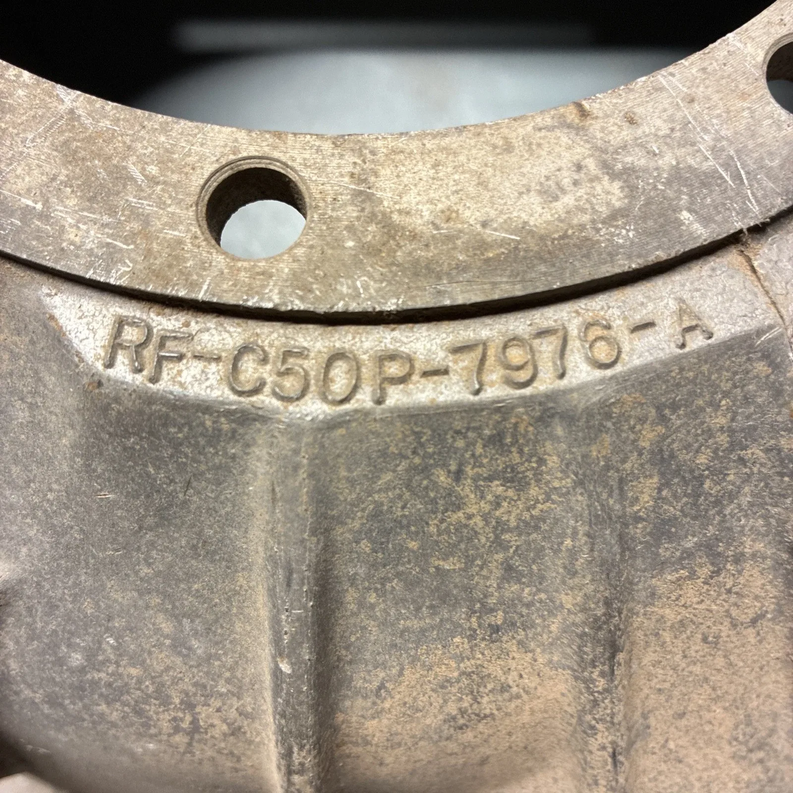 Ford C4 Automatic Transmission Original Aluminum Bell Housing image 2