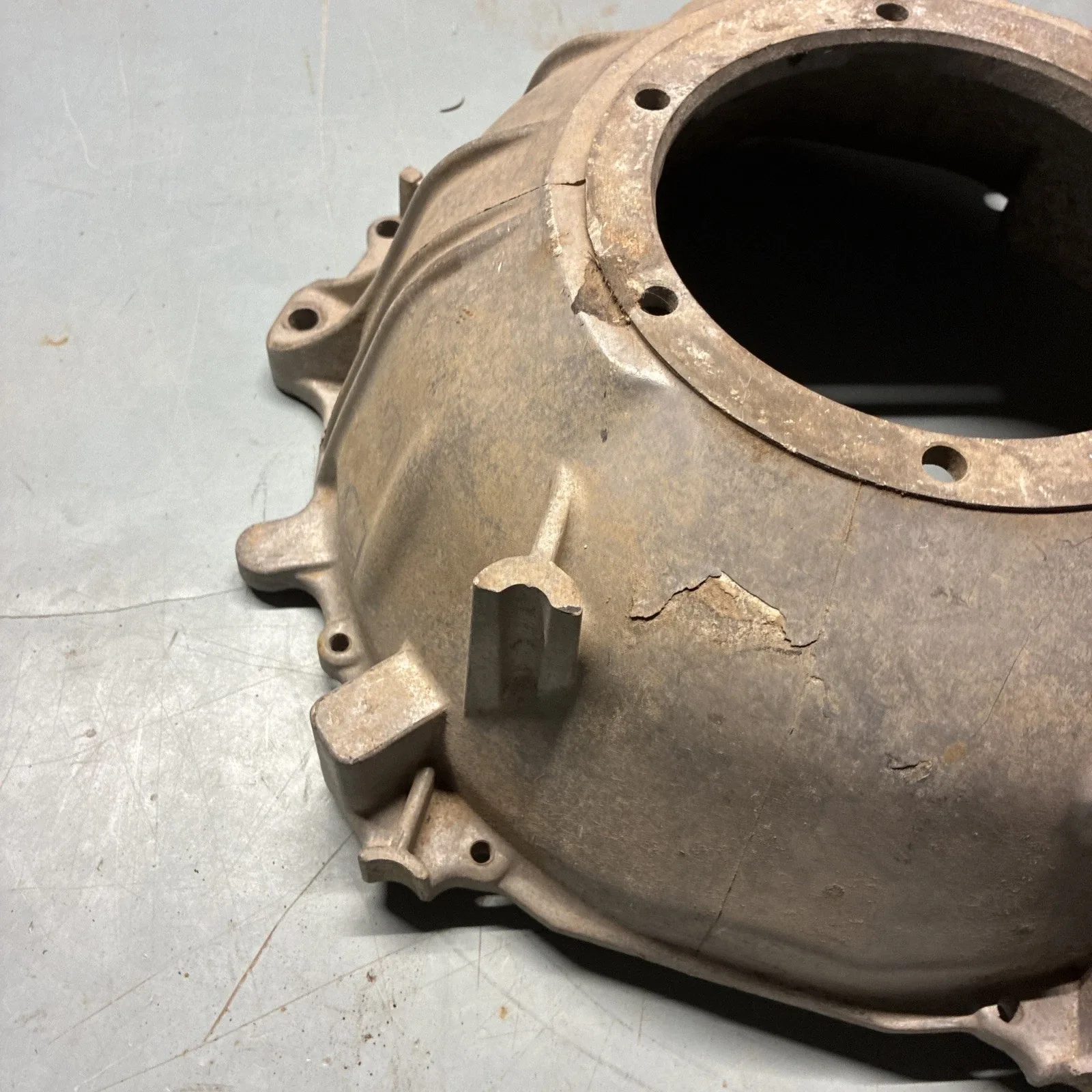 Ford C4 Automatic Transmission Original Aluminum Bell Housing image 4