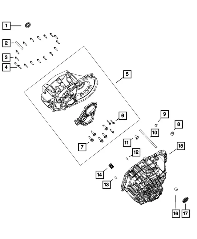 Genuine Mopar Clutch Housing 68267222AA image 3