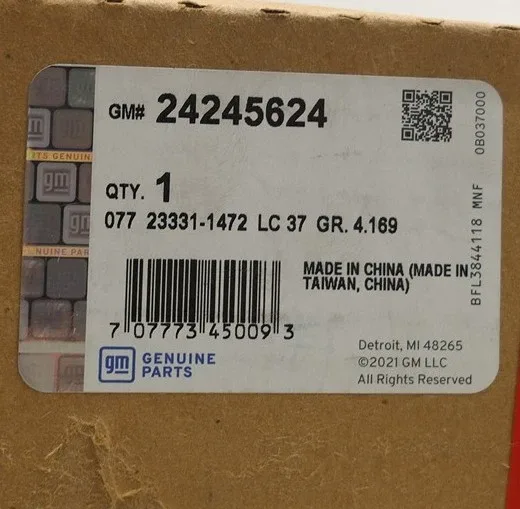 NEW OEM GM 4L60 MD8 Auto Trans Reverse Input Clutch Housing 24245624 1982-2014 image 2
