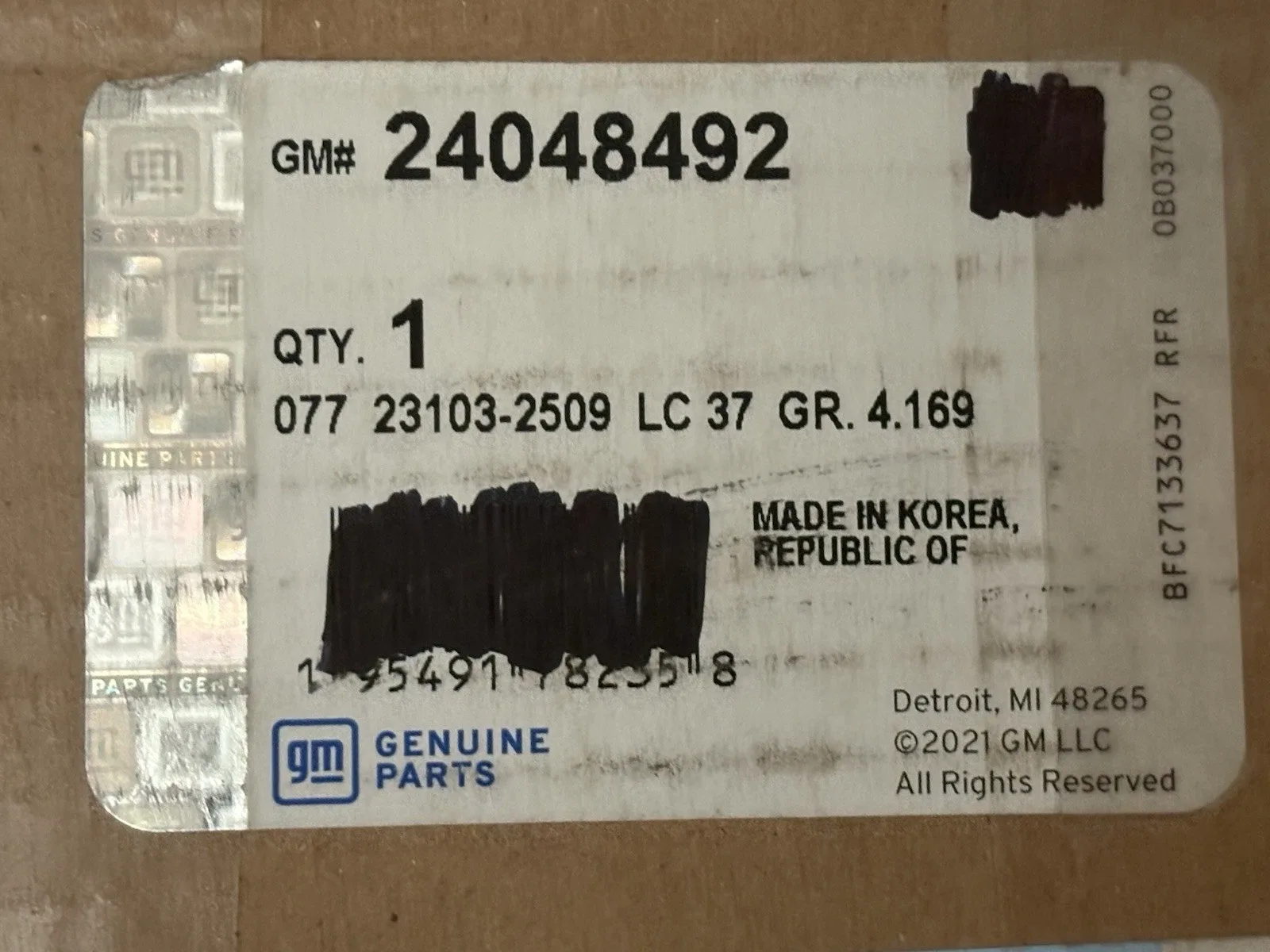 Genuine GM Parts 24048492 Triple Clutch Housing Assembly image 3