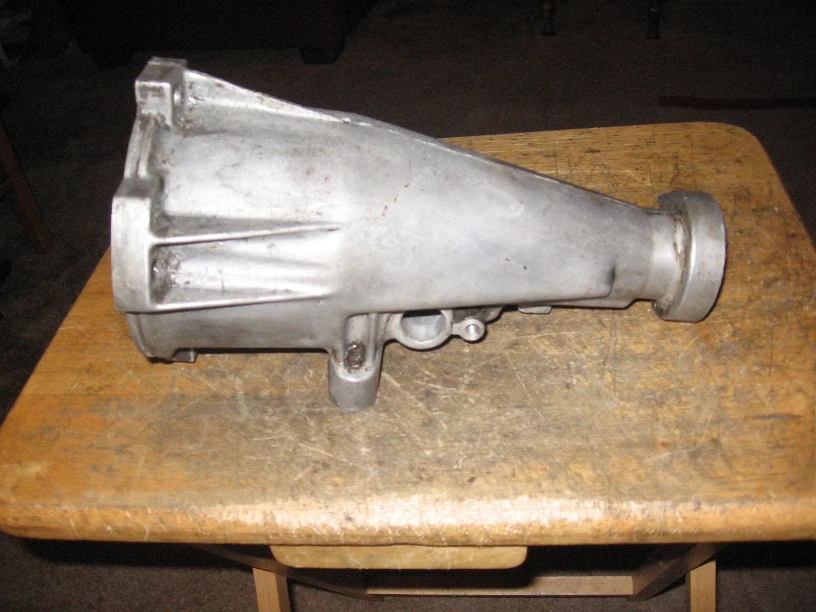 OEM GM 1962-74 ALUMINUM POWERGLIDE TRANSMISSION 11" TAIL HOUSING CHEVY DRAG RACE image 2