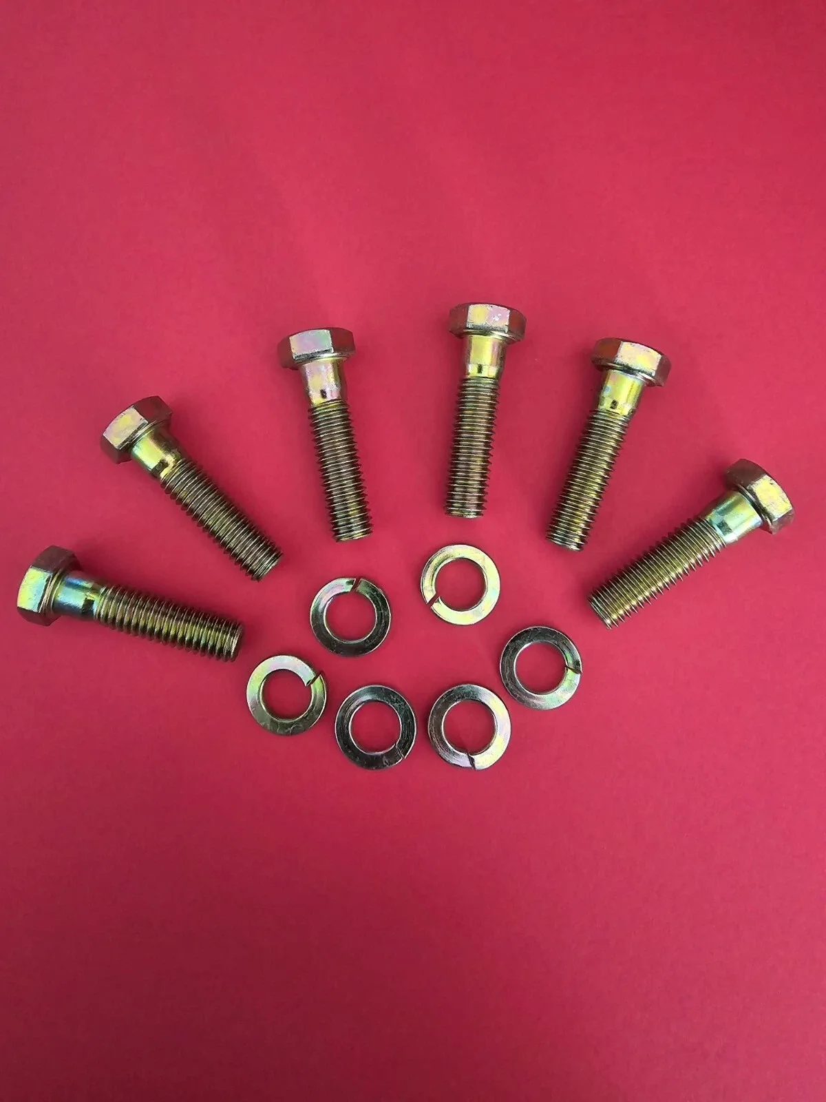 1955-02 Chevy SBC Transmission Bell Housing to Engine Block Bolts (6) Grade 8