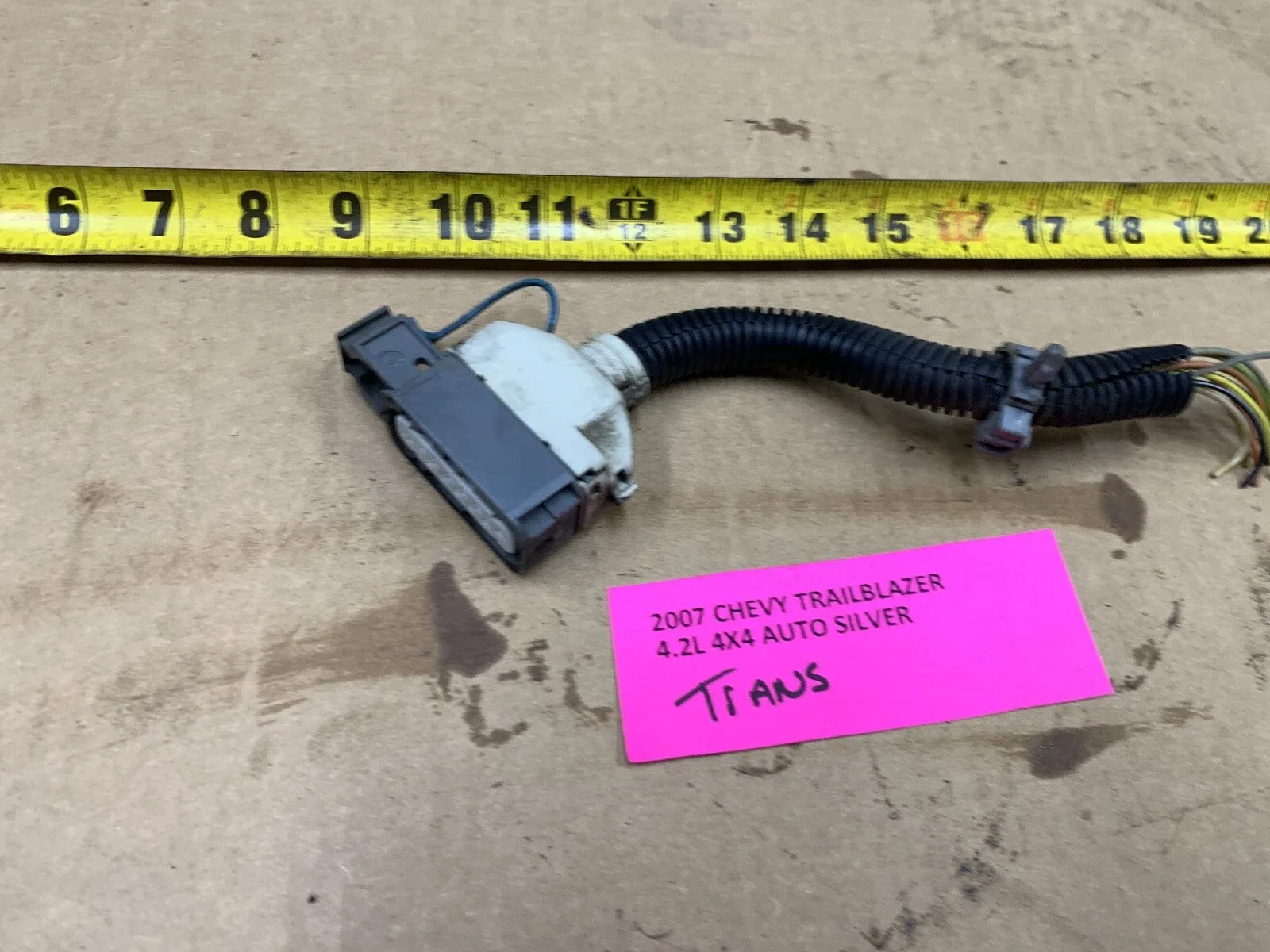 02-09 Trailblazer  Transmission Shift Range Switch Sensor Wiring Connector image 2