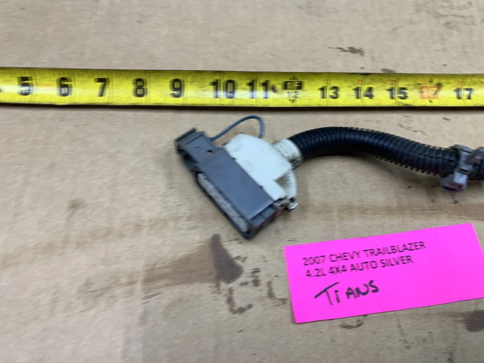 02-09 Trailblazer  Transmission Shift Range Switch Sensor Wiring Connector image 3