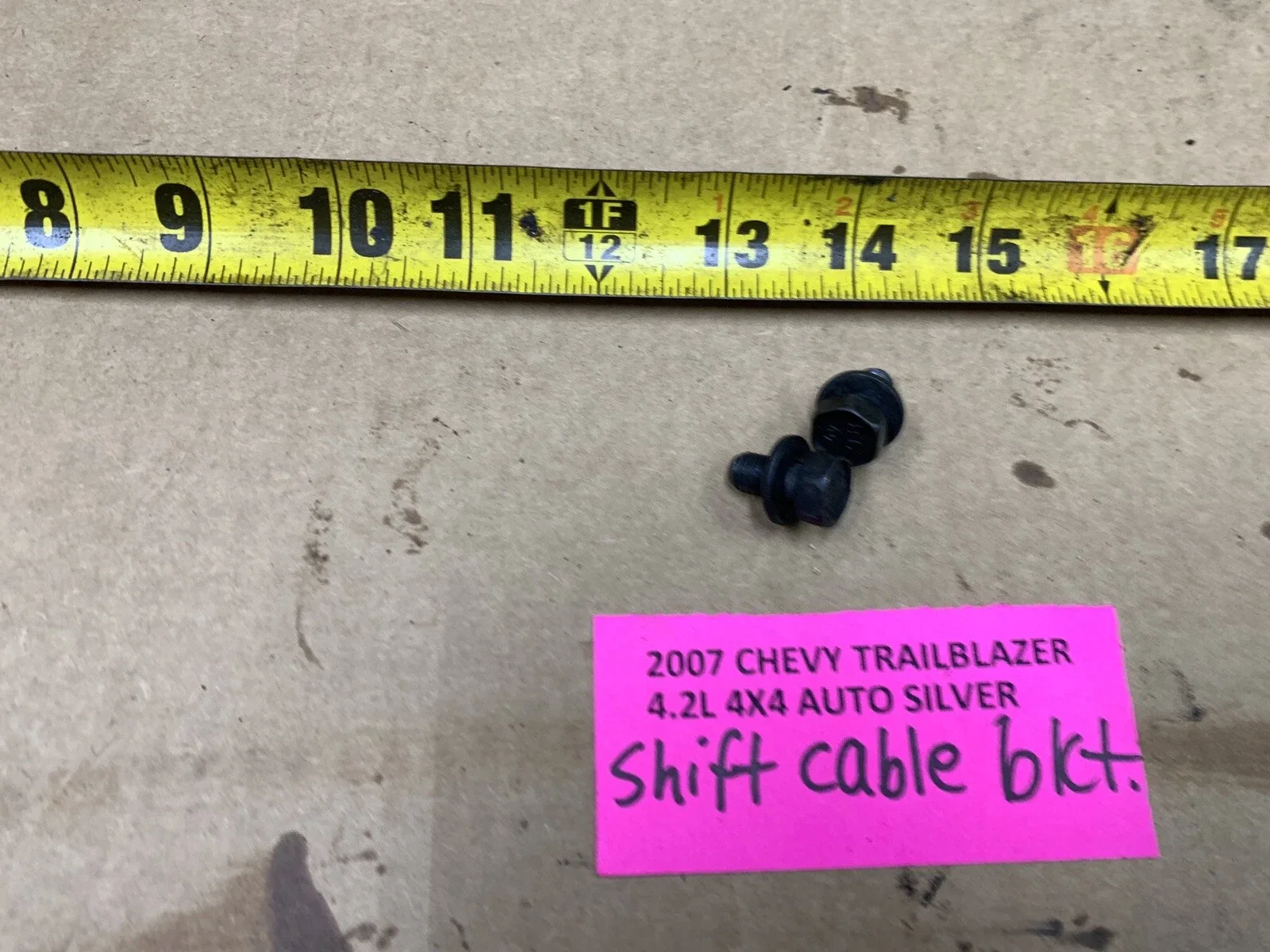 02-09 Trailblazer  Transmission Shift Cable Bracket Bolts Set Of 2 image 2