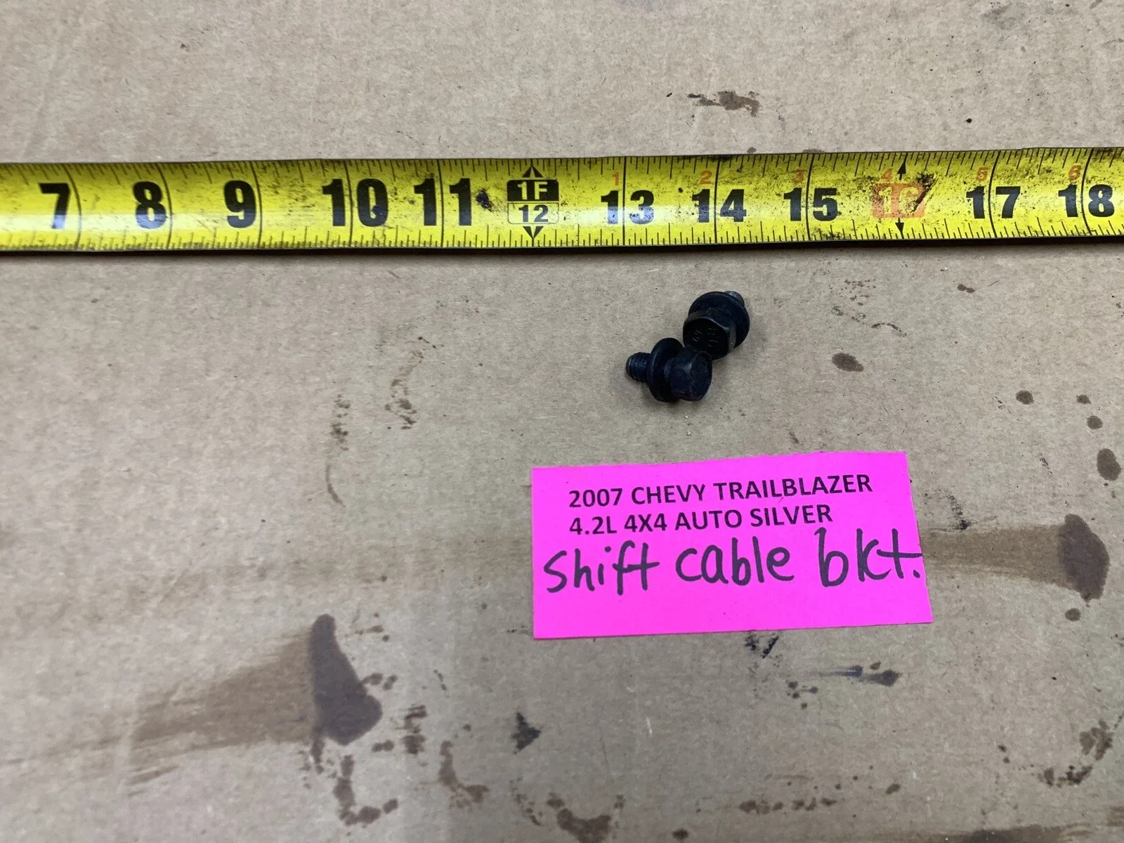 02-09 Trailblazer  Transmission Shift Cable Bracket Bolts Set Of 2