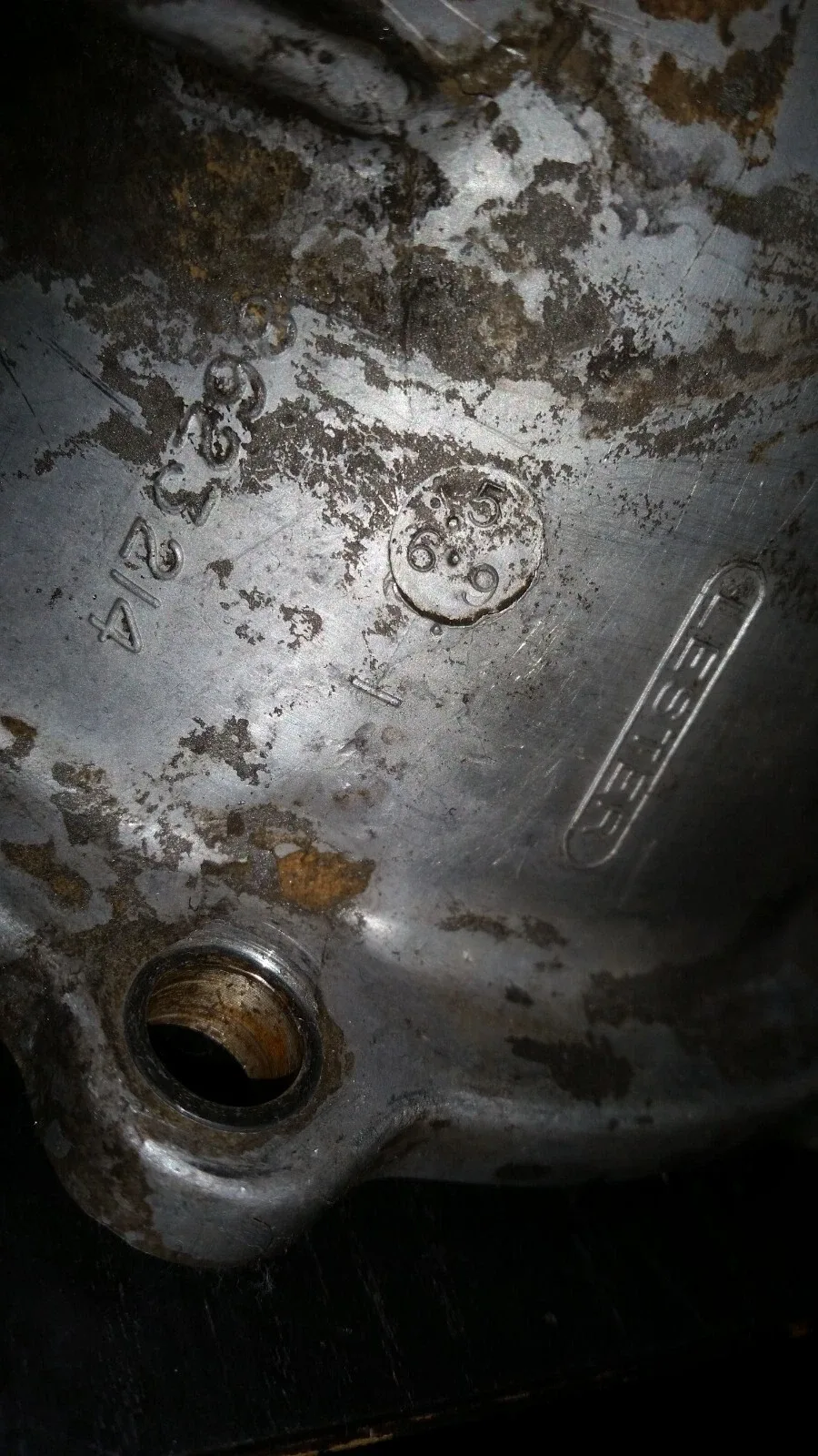 1969 DATED  CHEVY TH400 TURBO 400 TRANSMISSION TAIL HOUSING GM#8623214 image 2