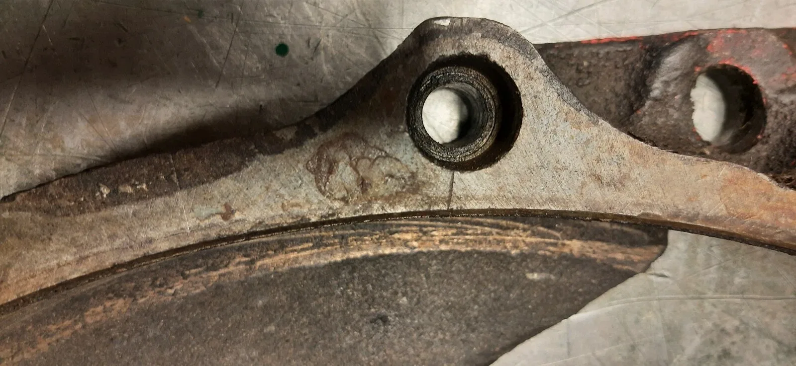 1956 Chevrolet Cast Iron Powerglide bell housing to engine plate. image 4