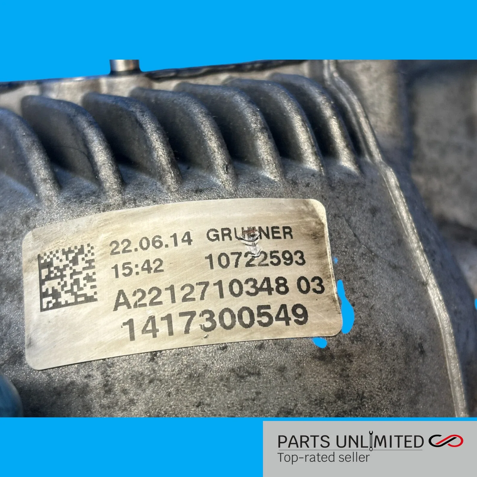 14-17 Benz S-Class W222 S63 AMG OEM Transmission intermediate housing adapter image 3