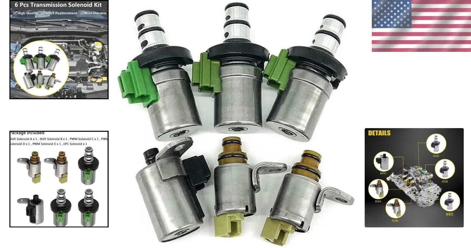 4F27E Mazda Transmission Solenoid Kit – Fit for 2, 3, 5, 6, CX-7 MPV 2002-2012 image 2