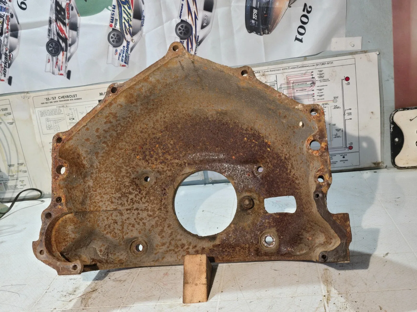 1955-1957 Chevrolet Corvette GM#3733373 Date C157X OEM Bell Housing image 3