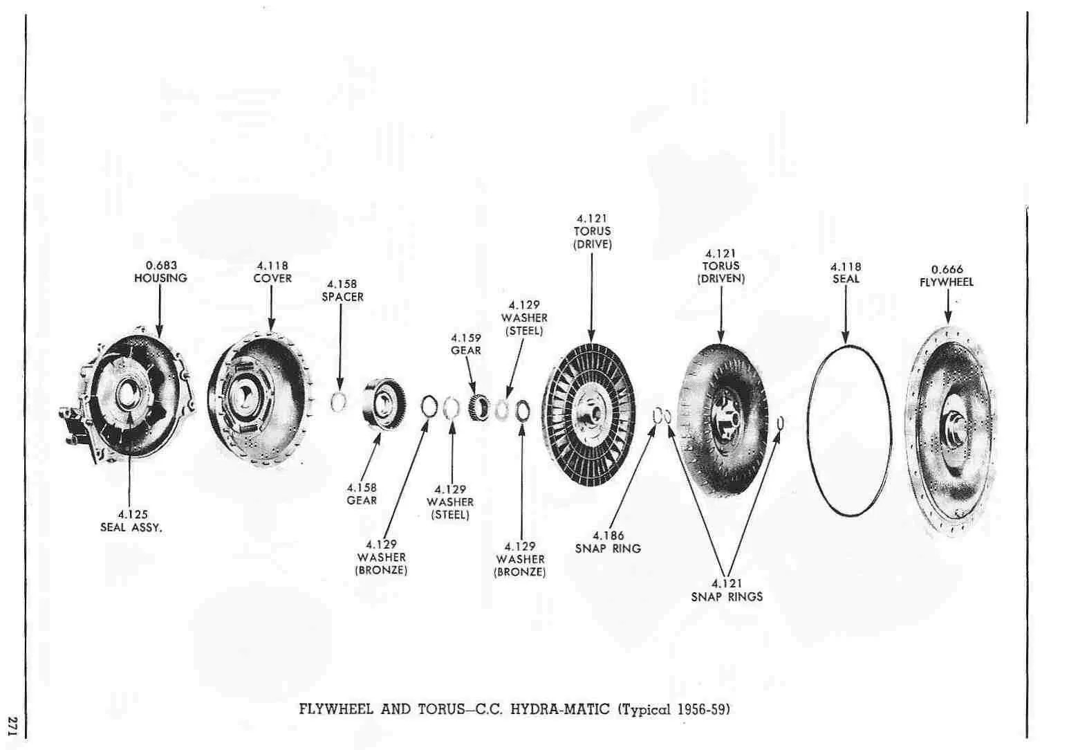 Torus Housing 1958 - 1960 GM Hydramatic, Jetaway, StratoFlight, Hydra-Matic Tran image 4