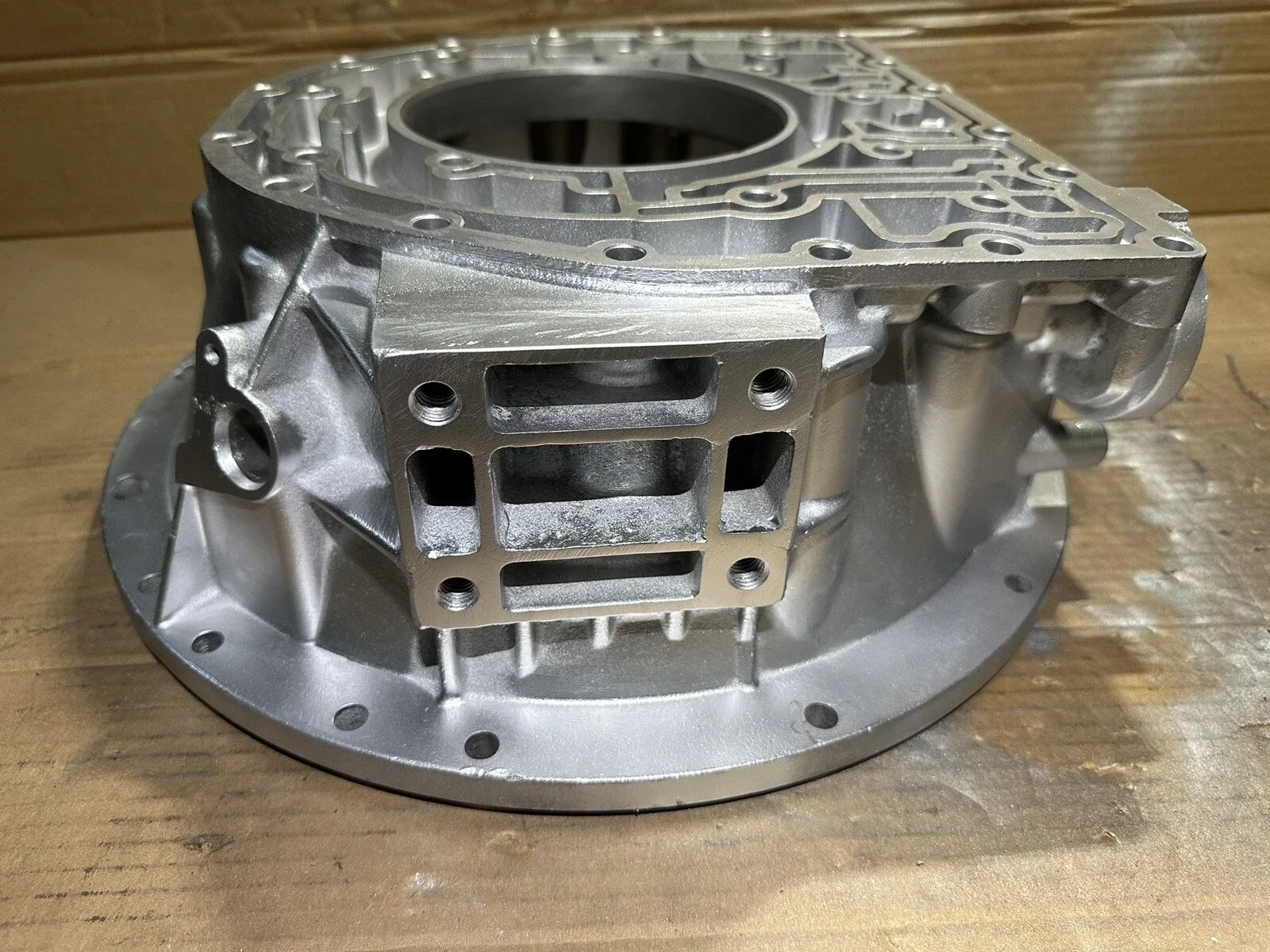 ALLISON GM TRANS BELL HOUSING CAST 29538610 W/SPEED SENSOR HOLE SAE #3 CLR #8 image 3