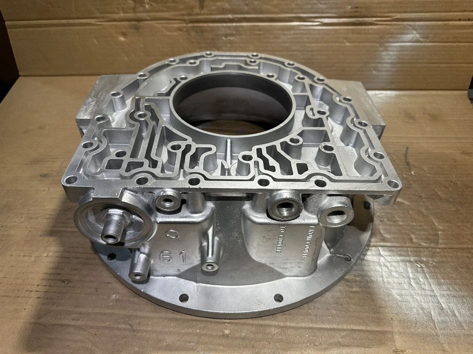 ALLISON GM TRANS BELL HOUSING CAST 29538610 W/SPEED SENSOR HOLE SAE #3 CLR #8