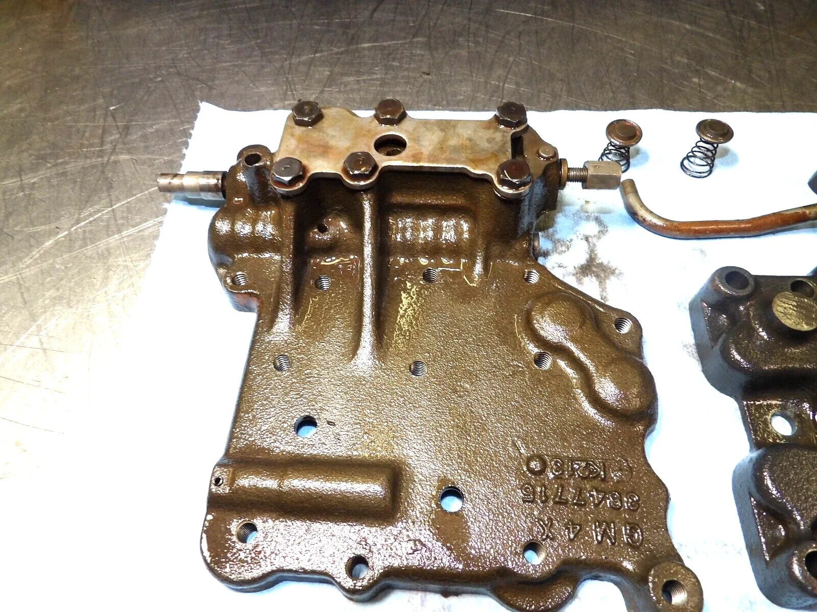 GM - Aluminum  Powerglide  Automatic Trans  " Valve  Bodies "   Very Good    97 image 2