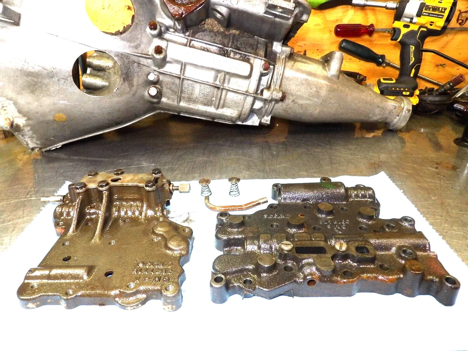 GM - Aluminum  Powerglide  Automatic Trans  " Valve  Bodies "   Very Good    97