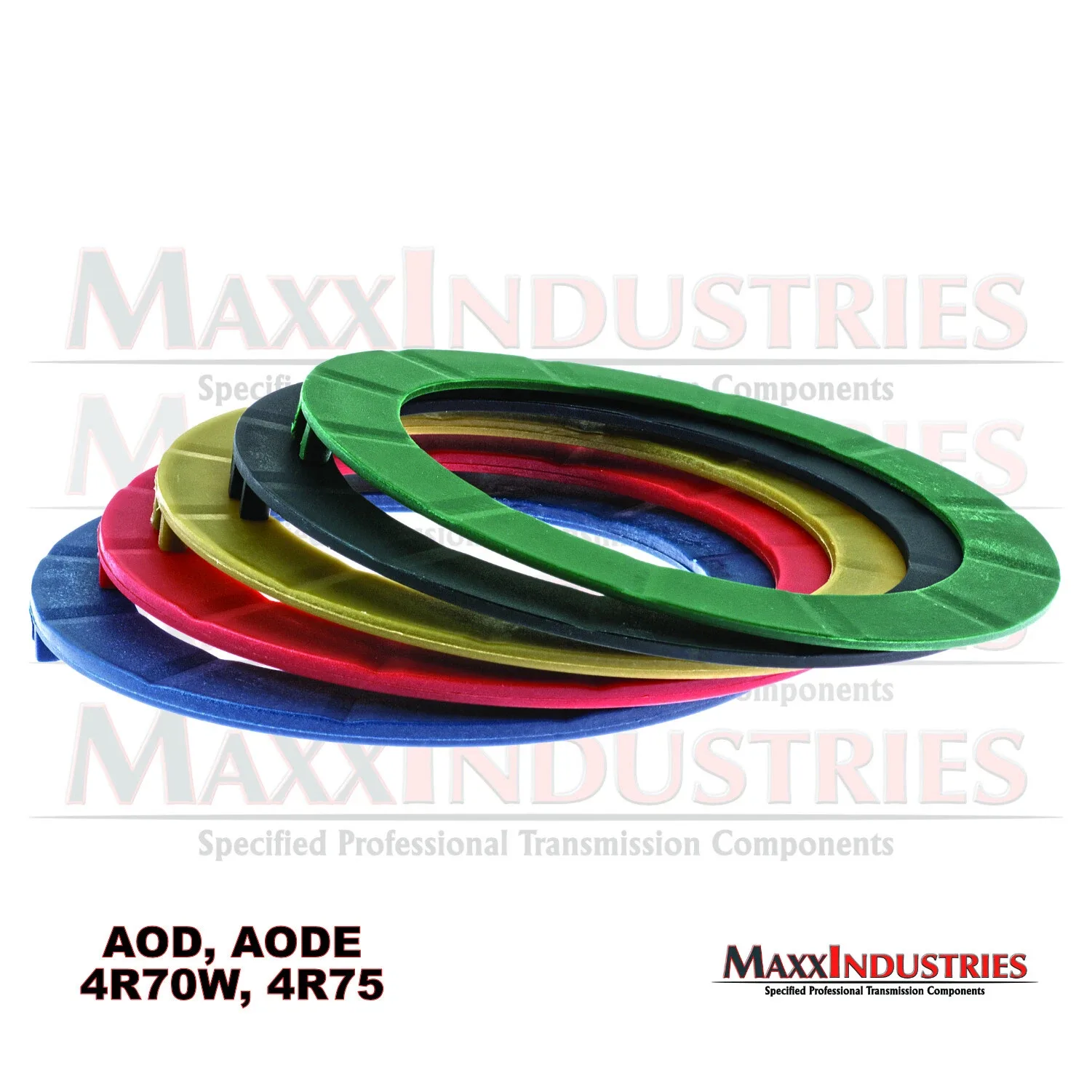 AOD AODE 4R70W 4R75 Transmission Thrust Washer Kit - Selectives - 5pc Plastic image 3