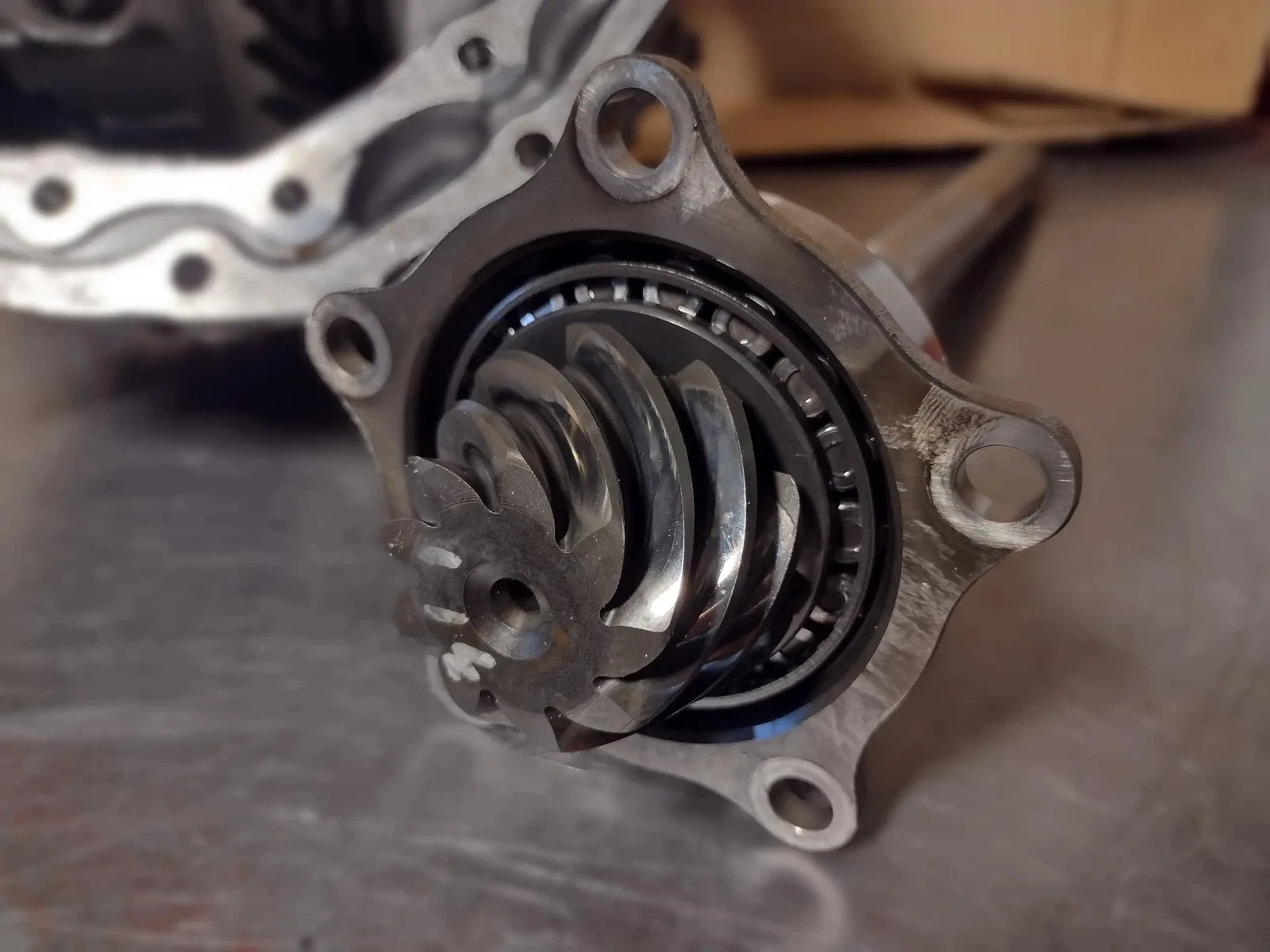 Subaru TR690 CVT Differential Ring Pinion Gear 9x37 Tooth 2019-2021 2.4L Housing image 2