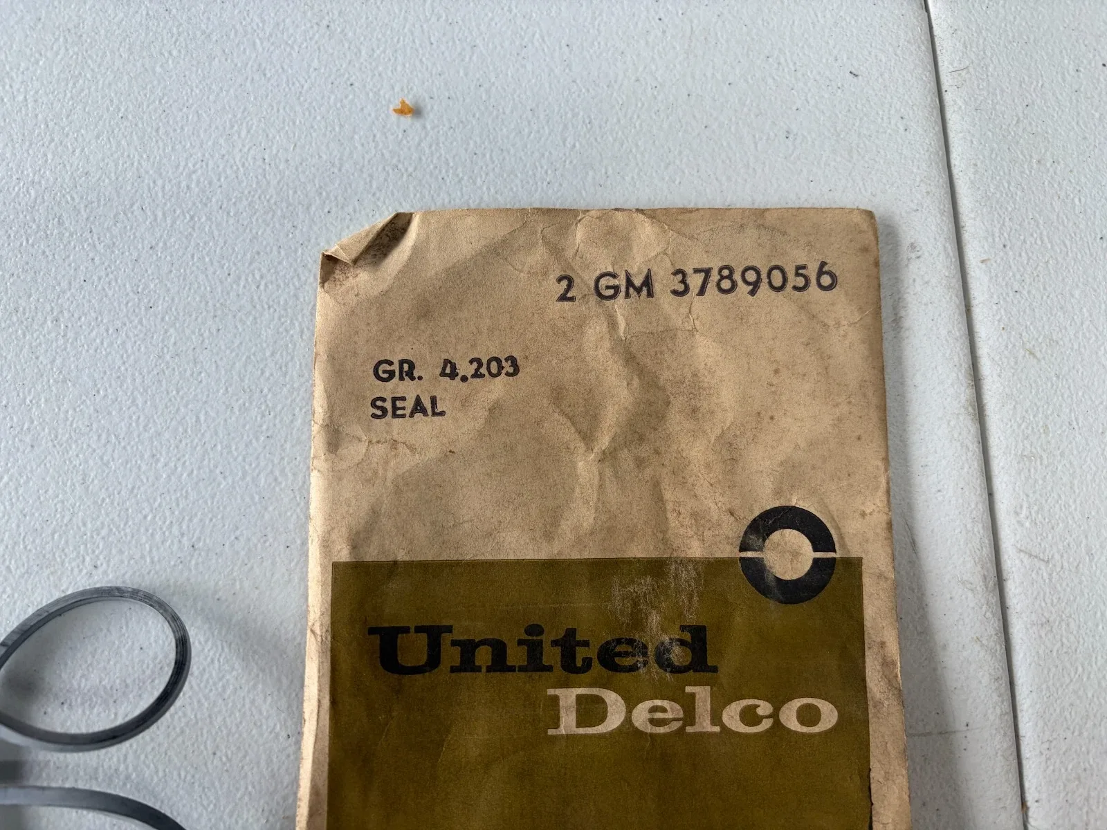 NOS 1964-73 CHEVY POWERGLIDE TRANSMISSION REAR PUMP HOUSING SEAL GM 3789056 RARE image 3
