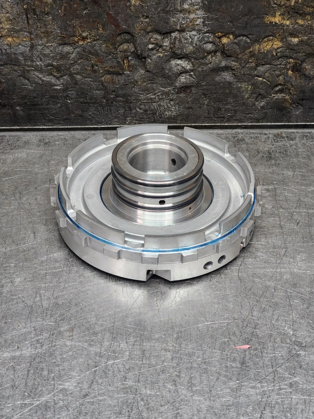 RE5R05A TRANSMISSION CENTER SUPPORT REV PISTON HOUSING 2.535" TOWER 4 BALL PLUGS