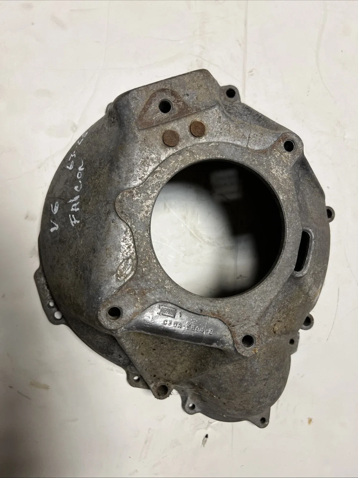 OEM C3DA-6394-B 1964.5-65 Ford Falcon V6 Dagenham 4 Speed Aluminum Bell Housing