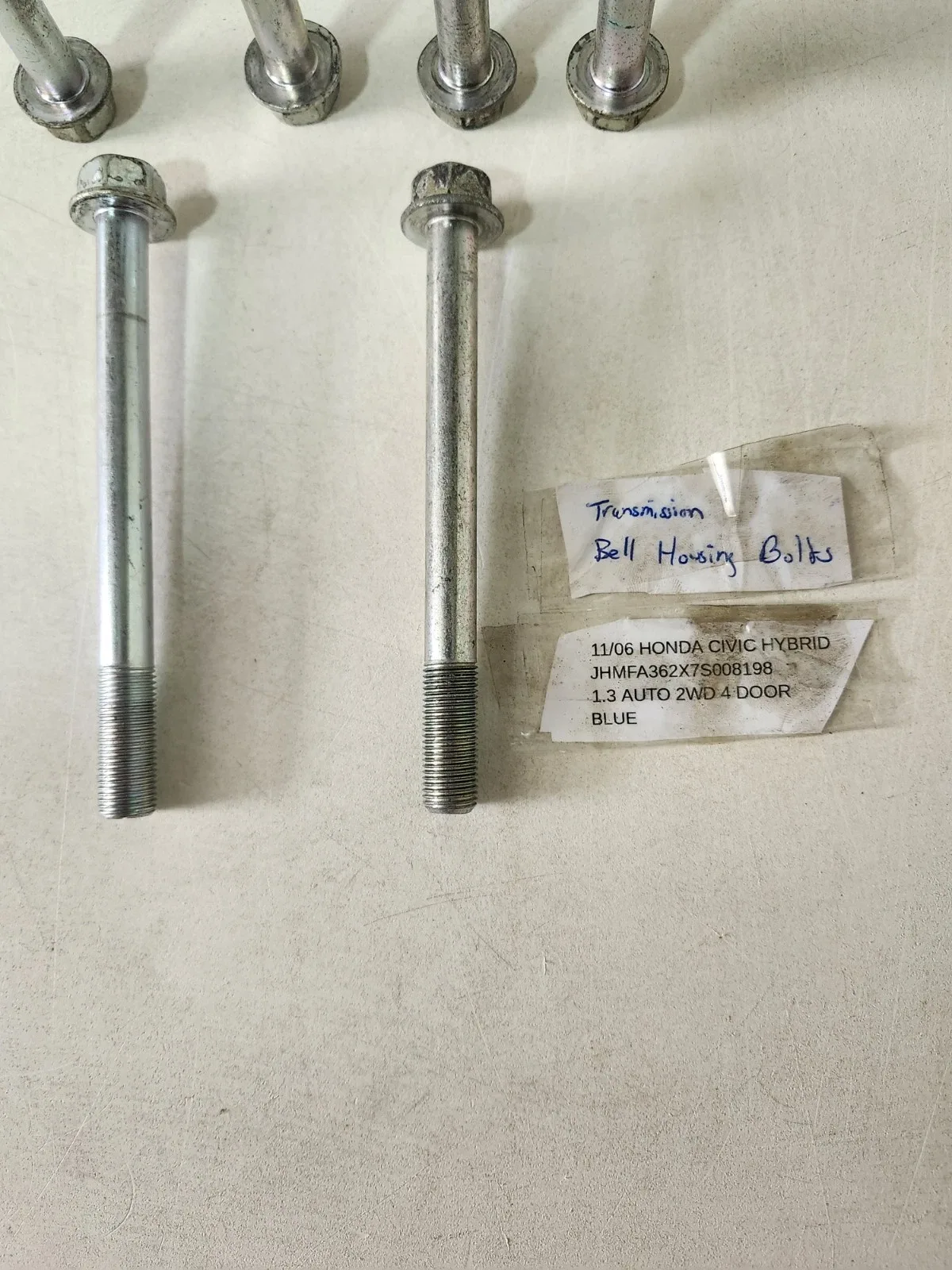 2006-2011 Honda Civic Hybrid 1.3 Auto 2wd 6 Bell Housing Bolts OEM