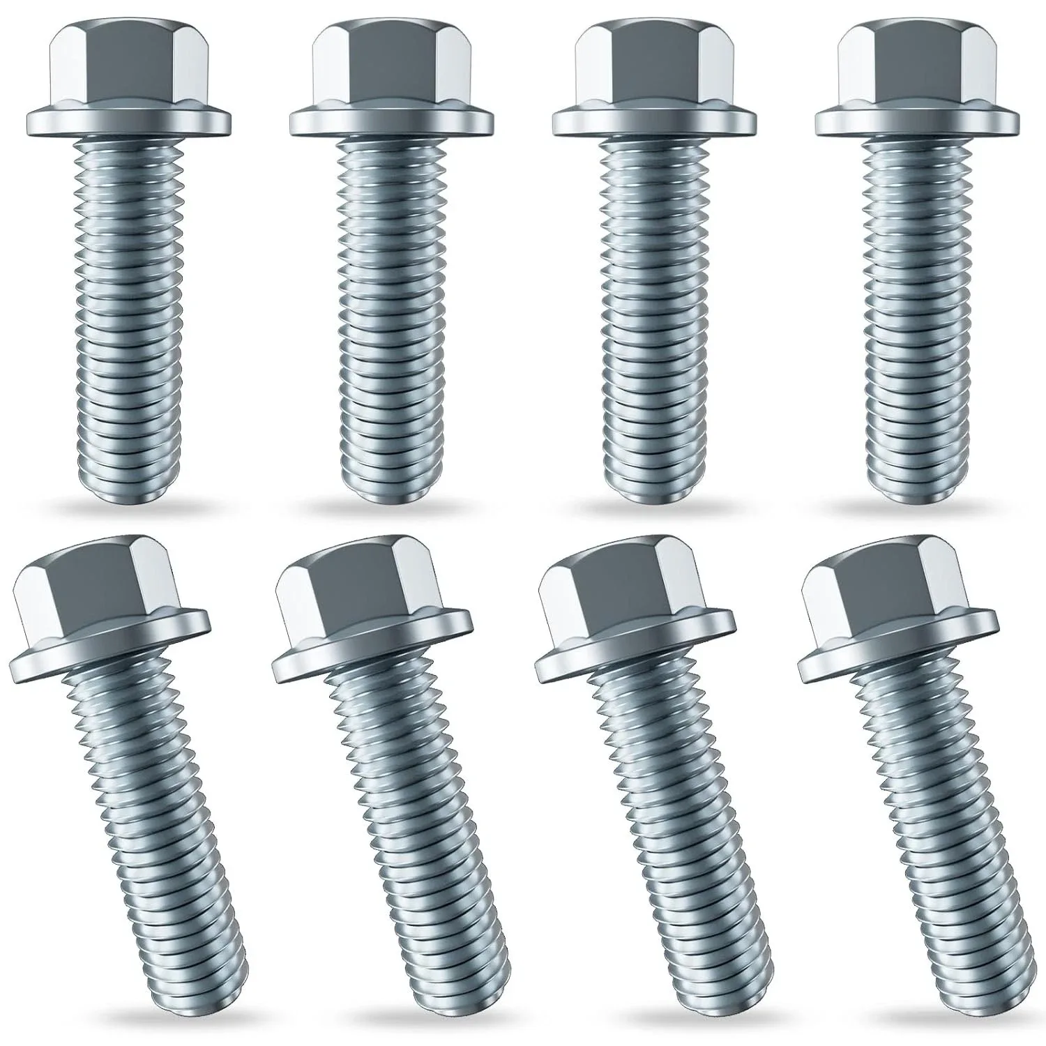 Transmission Bell Housing Bolts Set 8 Piece Carbon Steel Polished Fit LS LS1 ... image 3