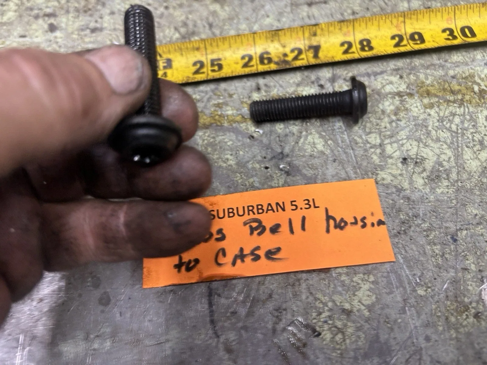 03-06 GM Truck 5.3L Transmission Bell Housing To Case Bolts Set Of 2 image 3