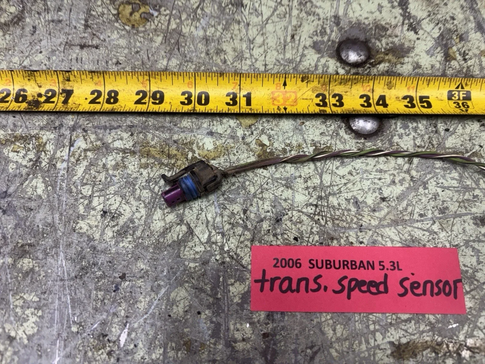 03-06 GM Truck 5.3L Transmission Speed Sensor Wiring Connector image 2