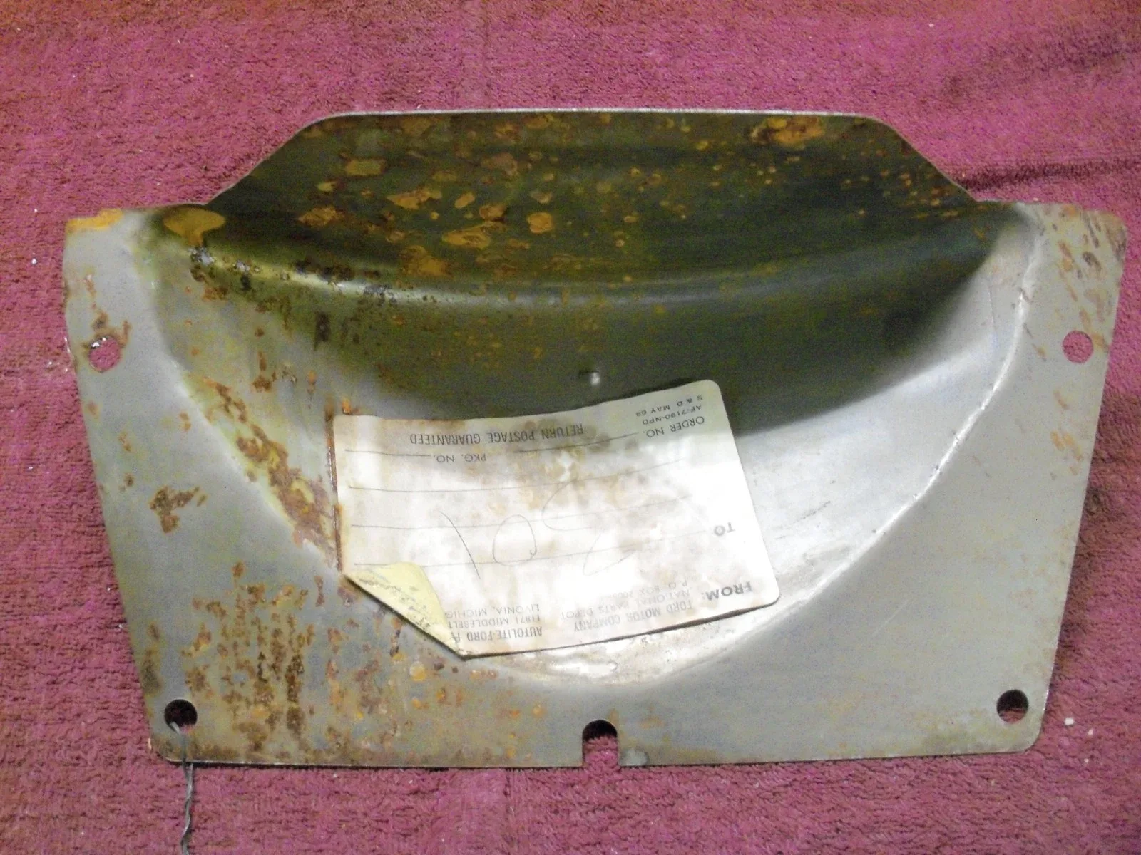 1962-1963-1964 Ford 2-Speed Transmission Converter Housing Cover NOS C20A-7986-B image 3