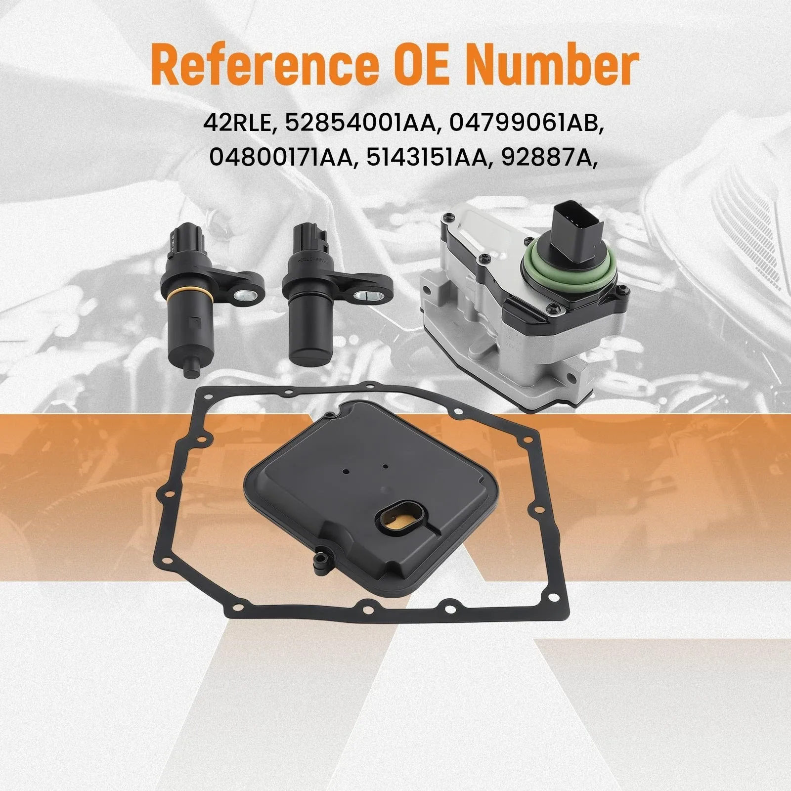 Transmission Shift Solenoid Block Pack Kit For 42RLE Chrysler Dodge Jeep Liberty image 4