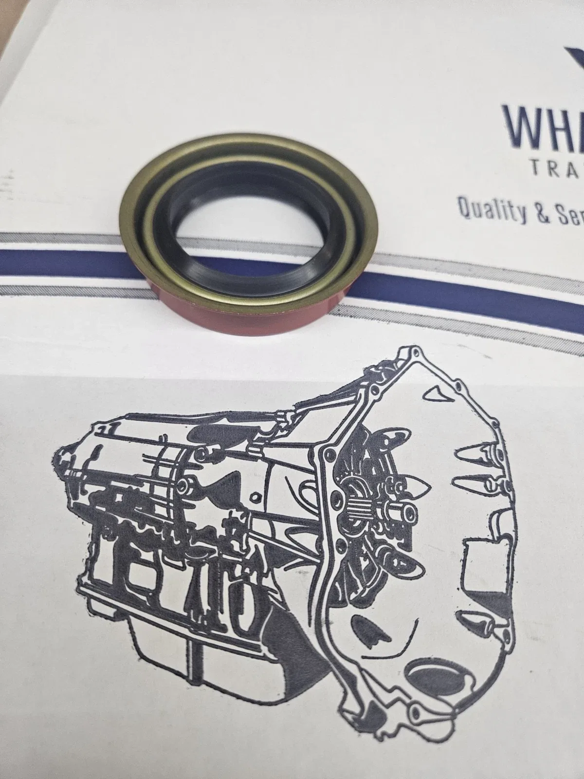 Th400 / 4L80E REAR EXTENSION HOUSING TAIL SEAL 4L85E SHAFT OUTPUT TRANSMISSION image 3