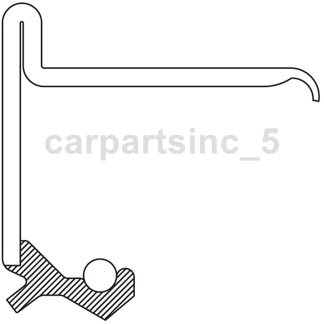 National Automatic Transmission Extension Housing Seal Fits 1976 Chevrolet C30 image 3